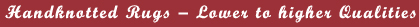 Handknotted Rugs manufacturers india